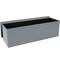 Simplify 44" Faux Leather Triple Folding Storage Ottoman